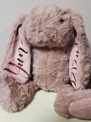 Lapin rose personnalisable